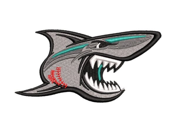 Shark Scary Teeth Machine Embroidery Pattern