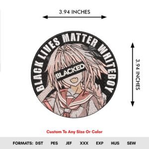 Girl Anime Waifu Embroidery Pattern