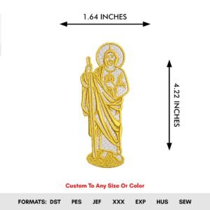 St. Judas Tadeo Machine Embroidery Design
