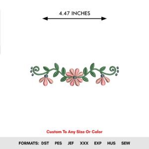 Flower Design Machine Embroidery Pattern