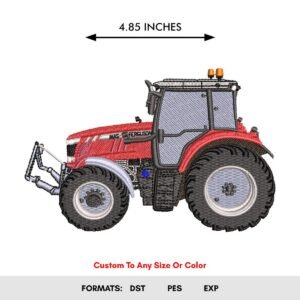 Farming Tractor Machine Embroidery Pattern