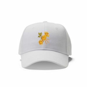 Flower Machine Embroidery Pattern, Yellow Wildflower