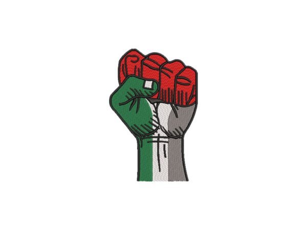 Stand With Palestine Machine Embroidery Patterns, 3 Sizes