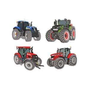 Farm Tractor Machine Embroidery Pattern
