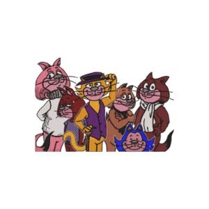 Top Cats Machine Embroidery Design