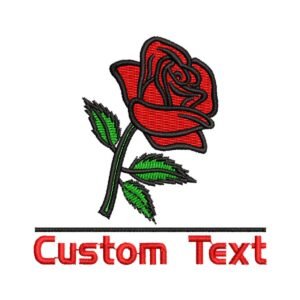 Embroidery Pattern Red Roses for Machine Embroidery