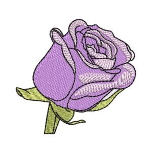 Flower Machine Embroidery Design Purple Tulip Pattern