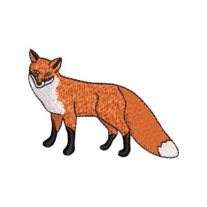 Cute Fox Machine Embroidery Pattern Animal Design