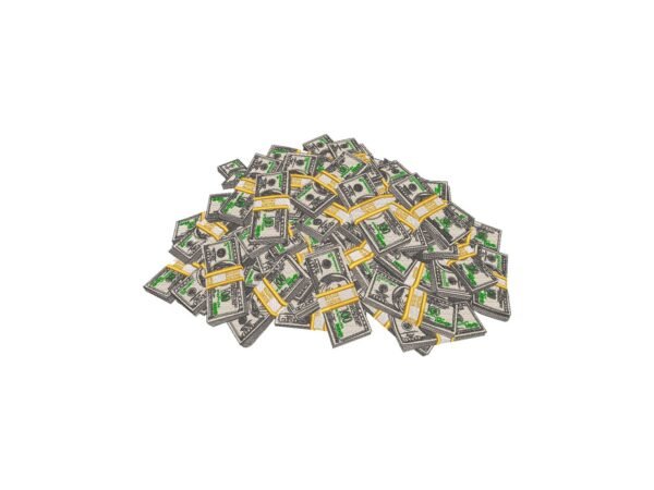 Dollar Notes Money Piles Embroidery Design