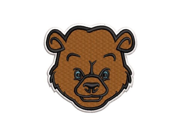 Mini Bear Face Embroidery Pattern