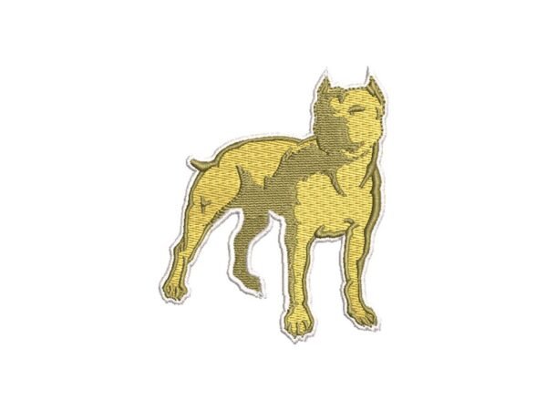Pitbull Dog Animal Embroidery Pattern