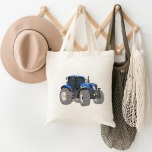 Blue Tractor Machine Embroidery Design