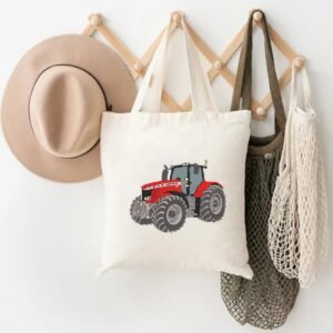 Red Farm Tractor Machine Embroidery Design