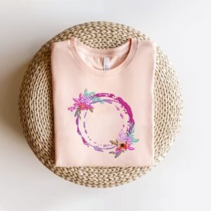 Sam Maloney Flowers  Machine Embroidery Pattern - Floral Circle Embroidery