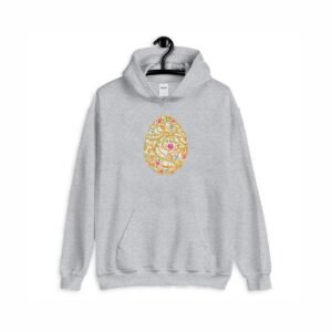 Flower Egg Baroque Machine Embroidery Pattern