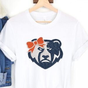 Machine Embroidery Design Of Grizzlies Bears, Wild Animals