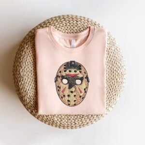 Fri 13th Mask Embroidery Pattern For Clothing And Decorations