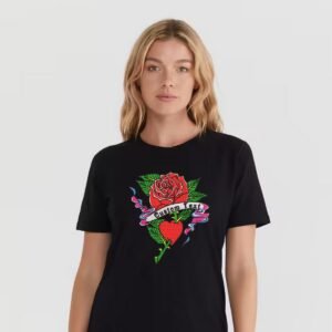 Valentine's Day Embroidered Love Rose Heart Pattern