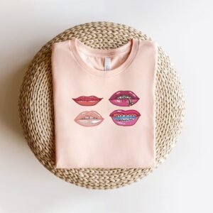 Sexy Lips Machine Embroidery Mouth Pattern