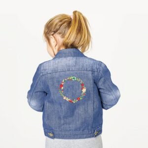 Christmas Wreath Machine Embroidery Pattern Floral Frame