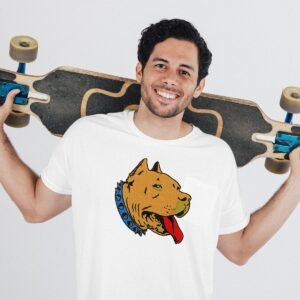 American Pitbull Machine Embroidery Pattern Design