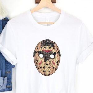 Fri 13th Mask Embroidery Pattern For Clothing And Decorations