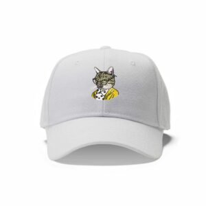 Cute Animal Tabby Cat Embroidery Pattern