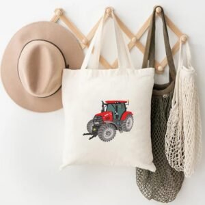 Red Farm Tractor Machine Embroidery Design