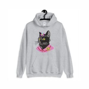 Animal Machine Embroidery Pattern Black Cat