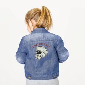 Skull With Cap Embroidery Pattern, Custom Skull Design