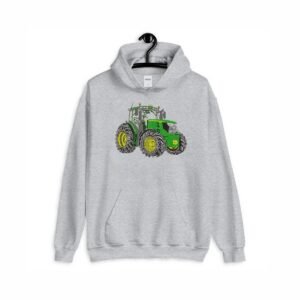 Green Tractor Machine Embroidery Design