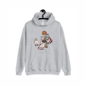 Little Girls and Farm Hens Embroidery Pattern