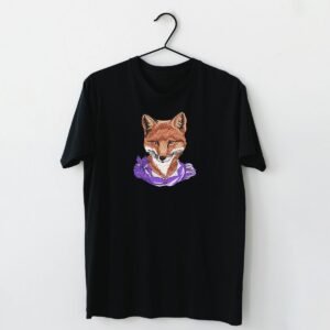 Purple Fox Machine Embroidery Design