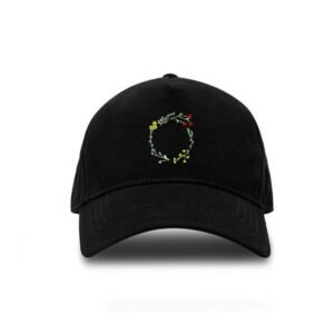 Wildflower Frame Machine Embroidery Pattern - Round Floral Wreath